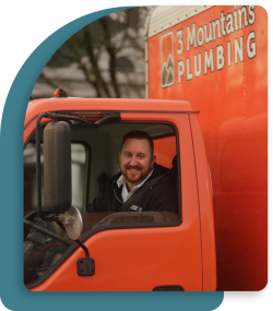 man driving truck
